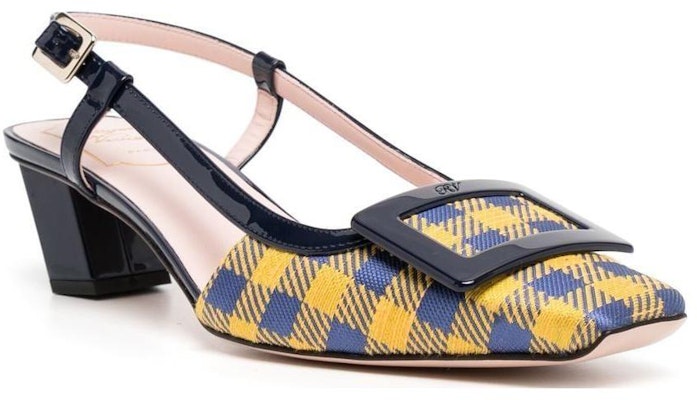 (W) Roger Vivier Kulit Petak Tumit Blok 'Kuning' RVW00625601SDS0ERA Order (W) Roger Vivier Kulit Petak Tumit Blok 'Kuning' RVW00625601SDS0ERA