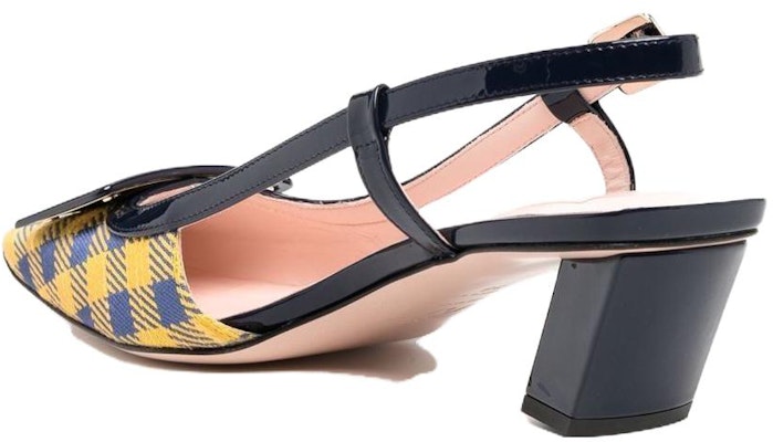 (W) Roger Vivier Kulit Petak Tumit Blok 'Kuning' RVW00625601SDS0ERA Lookbook (W) Roger Vivier Kulit Petak Tumit Blok 'Kuning' RVW00625601SDS0ERA