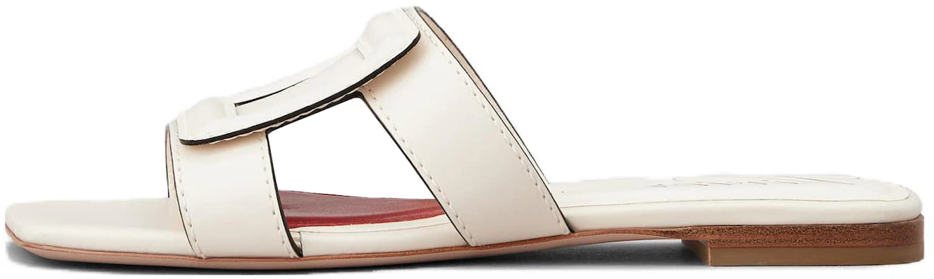 (W) Roger Vivier 时尚方头拖鞋 白色 皮革平底鞋 RVW67034920BSSC019 Buy (W) Roger Vivier 时尚方头拖鞋 白色 皮革平底鞋 RVW67034920BSSC019