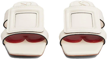 Lookbook (W) Roger Vivier Leren Platte Schoen ''Fashion Slide Wit'' RVW67034920BSSC019