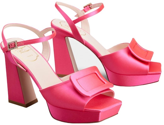 (Women) Roger Vivier Leather Square-Toe Open-Toe Sandal 'Pink' RVW69935110RS0M820 Order (Women) Roger Vivier Leather Square-Toe Open-Toe Sandal 'Pink' RVW69935110RS0M820
