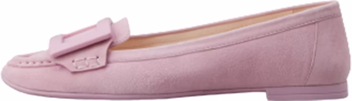 (Women) Roger Vivier Leather Suede Round Toe Slip-On 'Pink' RVW66833090HR0M425 (Women) Roger Vivier Leather Suede Round Toe Slip-On 'Pink' RVW66833090HR0M425