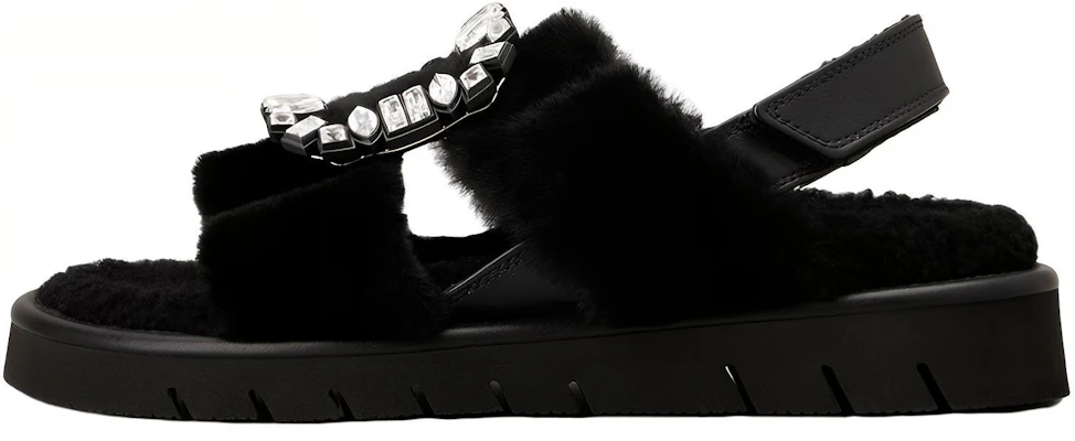 (W) Sandales Mode Velcro Cuir Roger Vivier ''Boucle Cristal Noir'' RVW65434770MFYB999 Buy (W) Sandales Mode Velcro Cuir Roger Vivier ''Boucle Cristal Noir'' RVW65434770MFYB999