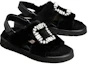 Shop (W) Sandales Mode Velcro Cuir Roger Vivier ''Boucle Cristal Noir'' RVW65434770MFYB999