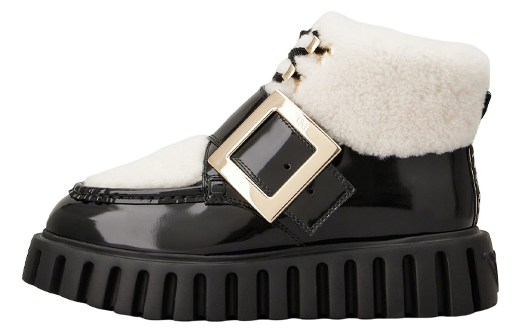 (Women) Roger Vivier Leather Zip Ankle Boot 'Black' RVW64633850E1S08CE