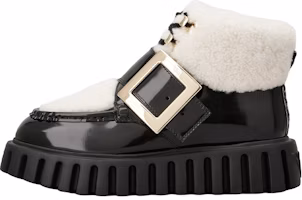 (Women) Roger Vivier Leather Zip Ankle Boot 'Black' RVW64633850E1S08CE (Women) Roger Vivier Leather Zip Ankle Boot 'Black' RVW64633850E1S08CE