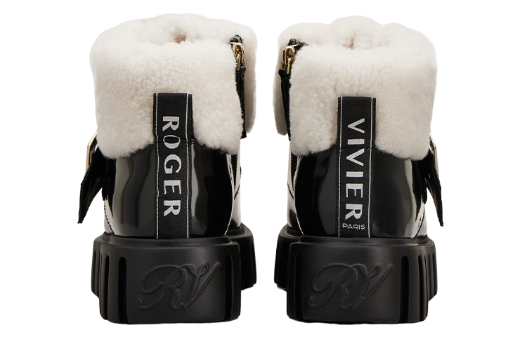 Shop (W) Stivaletti in Pelle con Zip Roger Vivier ''Neri'' RVW64633850E1S08CE