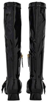 (Women) Roger Vivier Leather Zipper Buckle High Boots 'Black' RVW54033640EBWB999 Purchase (Women) Roger Vivier Leather Zipper Buckle High Boots 'Black' RVW54033640EBWB999