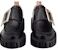 (W) Roger Vivier Loafers 'Kulit Hitam Berkilat dengan Gesper Logam' RVW64632110MRKB999
