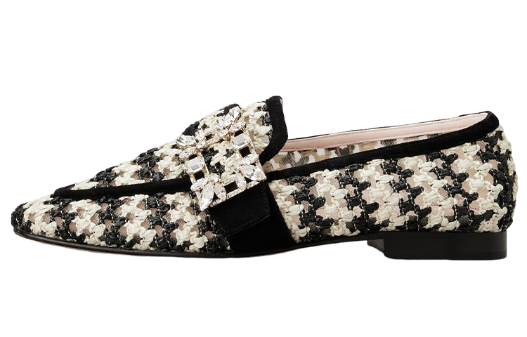 (Women) Roger Vivier Mesh 'Black White Slip-On Loafer' RVW63034840RRA5T96