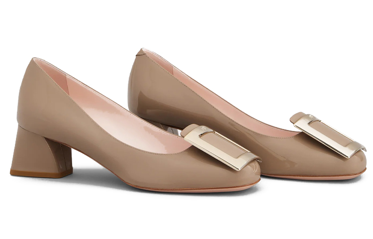 (W) Roger Vivier Metal Buckle Pumps 'Deep Khaki' 圖 3