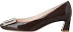Buy (Women) Roger Vivier Mid-Heel 'Burgundy Patent Leather Buckle' RVW44815280D1PL811