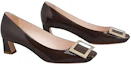 Order (Women) Roger Vivier Mid-Heel 'Burgundy Patent Leather Buckle' RVW44815280D1PL811
