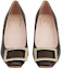 Lookbook (Women) Roger Vivier Mid-Heel 'Burgundy Patent Leather Buckle' RVW44815280D1PL811