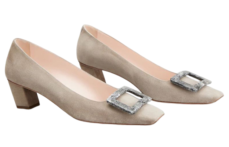 (W) Roger Vivier Mid-Heel 'Grey Suede' 圖 2
