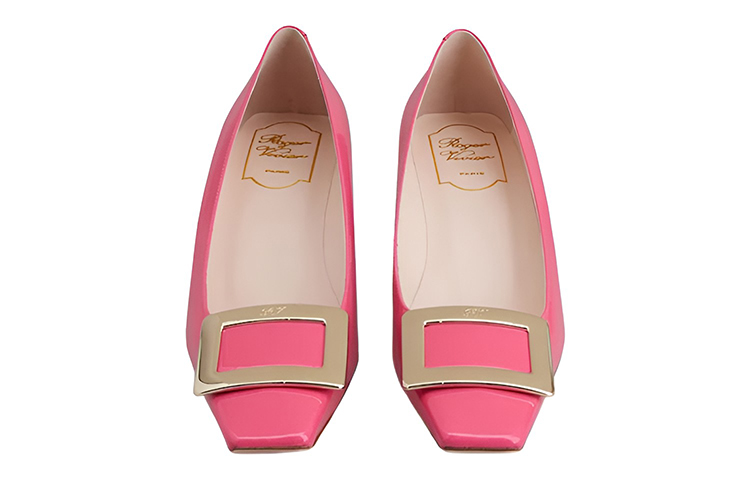 (W) Roger Vivier Mid-Heel Pumps 'Pink Buckle' 圖 3