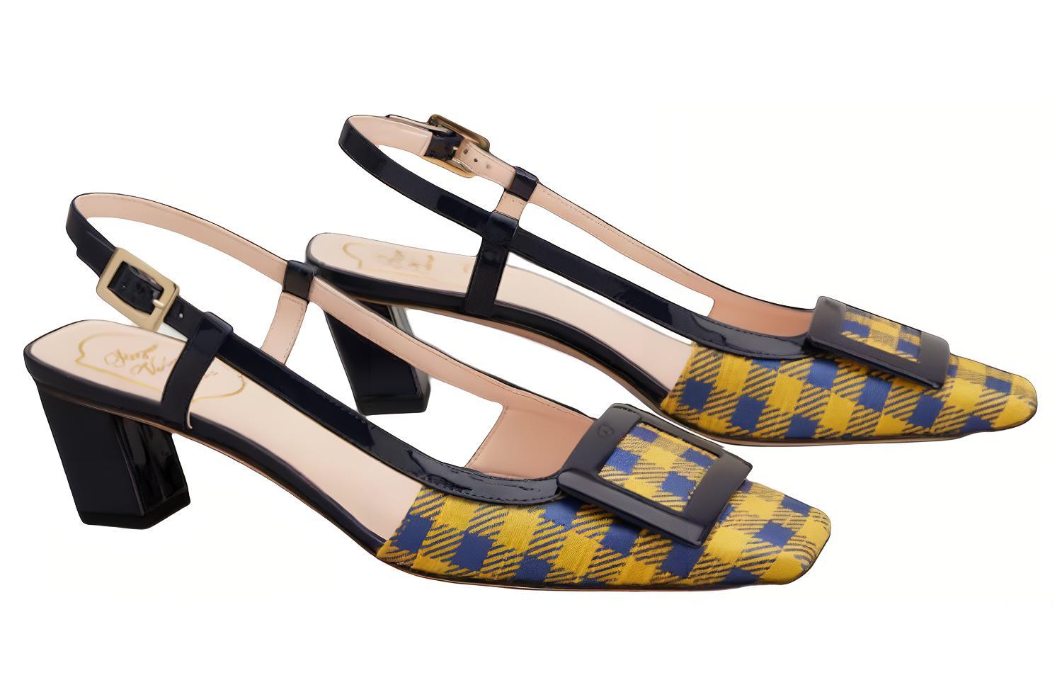 (W) Roger Vivier Mid Heel 'Yellow Patent Buckle' 圖 2