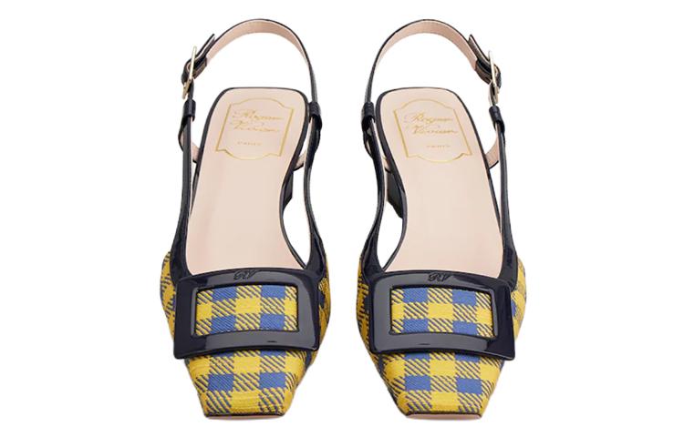 (W) Roger Vivier Mid Heel 'Yellow Patent Buckle' 圖 3