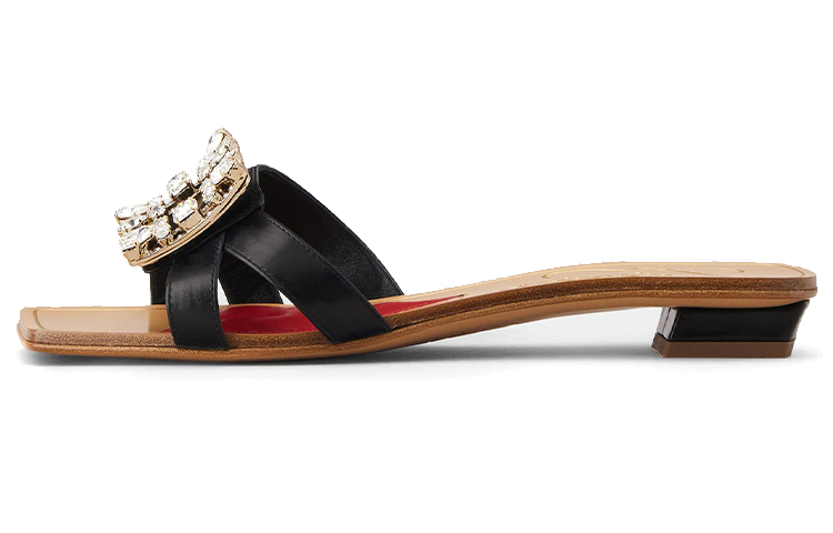 (Women) Roger Vivier Mini Broche Vivier &#x27;Black&#x27; RVW63231220BSSB999