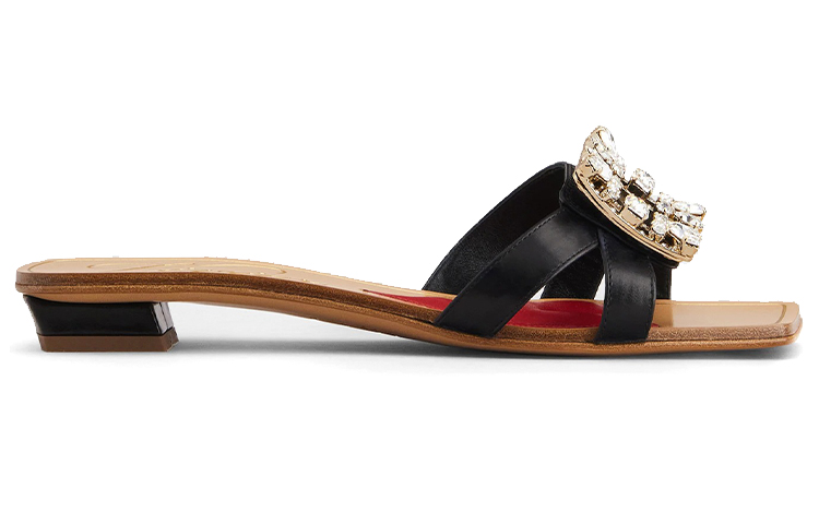 Order (W) Roger Vivier Mini Broche Vivier 'Hitam' RVW63231220BSSB999