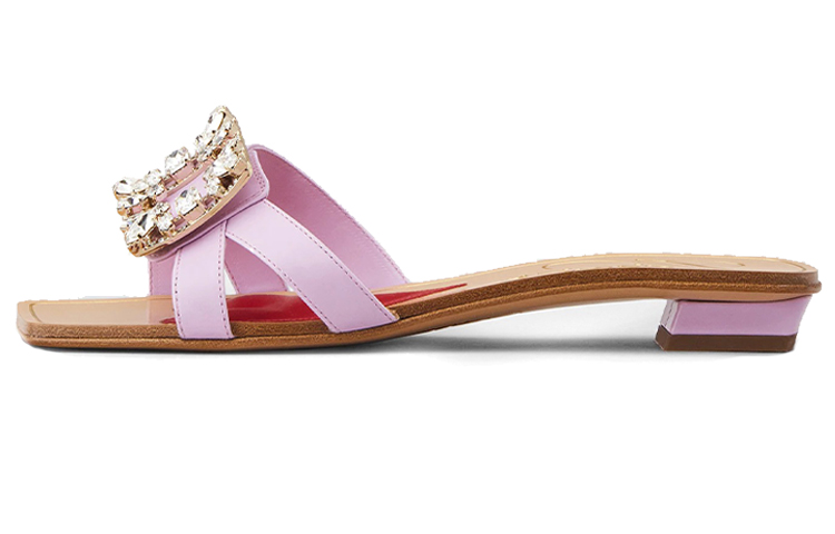 (Women) Roger Vivier Mini Broche Vivier 'Purple Leather' RVW63231220BSSL223