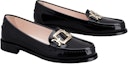 Order (W) Roger Vivier Morsetto Loafers 'Hitam Patent Buckle Logam' RVW70035000MRKB999