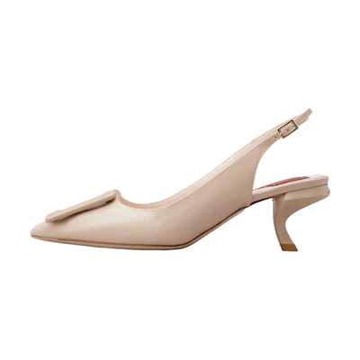 (W) Roger Vivier Patent 'Pink Buckle Stiletto'