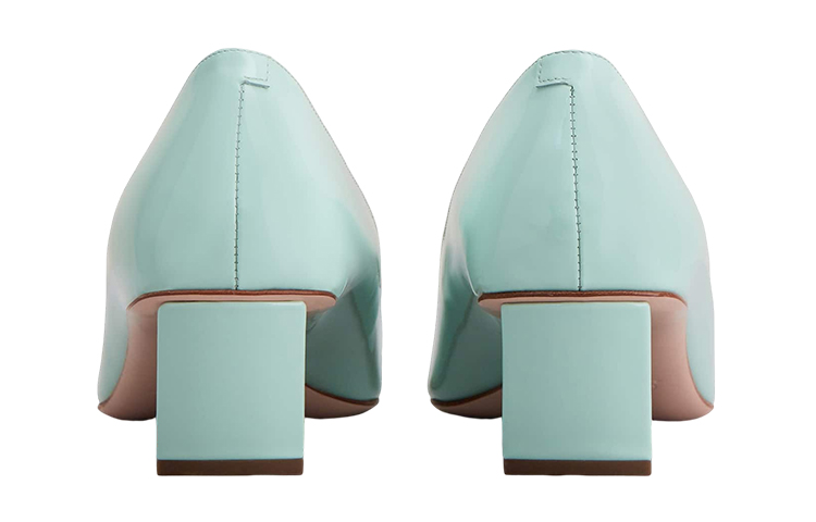 (W) Roger Vivier Patent Buckle Chunky Heel Mid 'Green' 圖 4