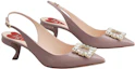 Order (W) Roger Vivier Lakleren Kristal Gesp Puntige Stiletto Sandalen ''Paars'' RVW63834500D1PL231