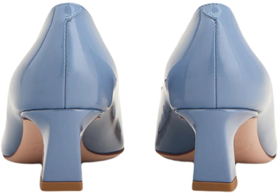 Roger Vivier 羅傑維維亞 漆皮 金屬扣 粗跟 高跟鞋 4.5cm 女款 淺藍色 Shop Roger Vivier 羅傑維維亞 漆皮 金屬扣 粗跟 高跟鞋 4.5cm 女款 淺藍色