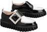 Order (W) Roger Vivier Platform Kulit Hitam 'Crystal Buckle' RVW64632390MRK0001