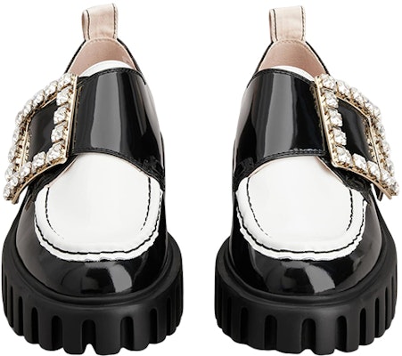 (W) Roger Vivier Plataforma Negra de Charol con Hebilla de Cristal RVW64632390MRK0001 Lookbook (W) Roger Vivier Plataforma Negra de Charol con Hebilla de Cristal RVW64632390MRK0001