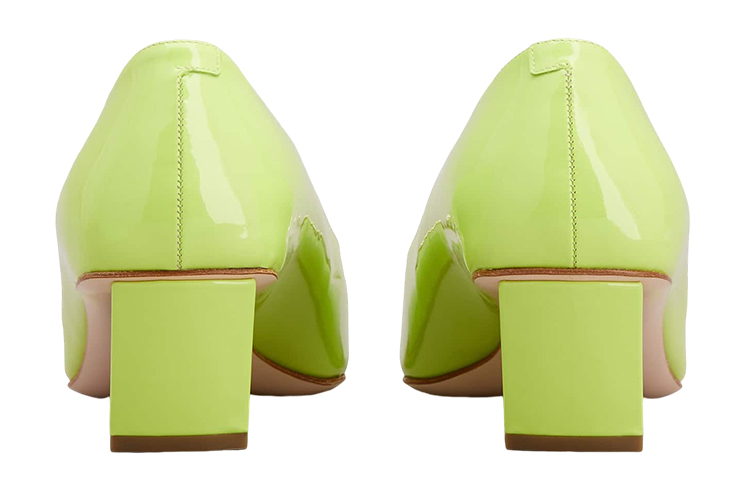 (W) Roger Vivier Patent Leather 'Metal Buckle Green Block Heel' 圖 5