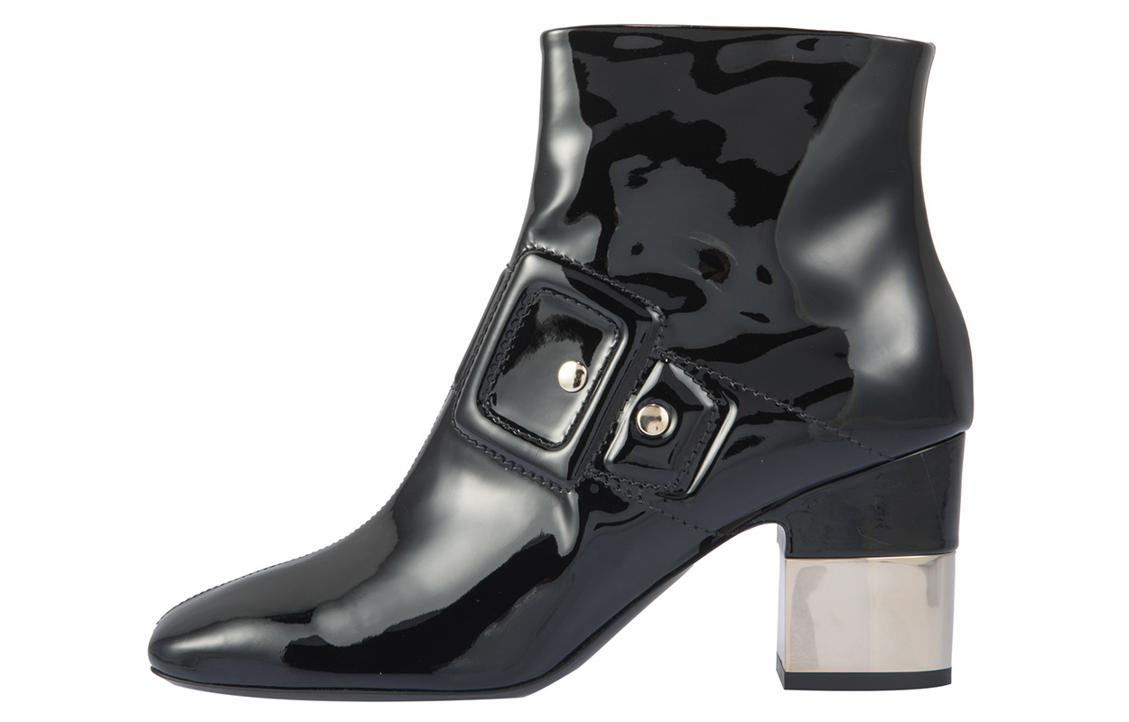 (Women) Roger Vivier Patent Leather Ankle Boot 'Black Fashion' RVW47022460D1PB999