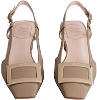 Lookbook (Women) Roger Vivier Patent Leather Block Heel Pump 'Metal Buckle Grey' RVW00625600D1PC415