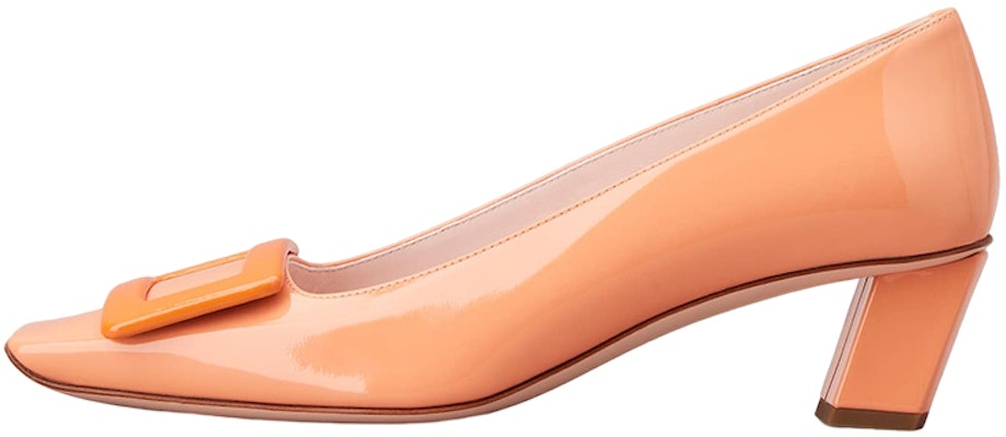 (Women) Roger Vivier Patent Leather Buckle Block-Heel 'Orange' RVW00600921D1P1J92 Buy (Women) Roger Vivier Patent Leather Buckle Block-Heel 'Orange' RVW00600921D1P1J92