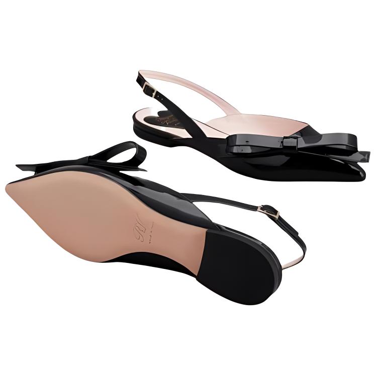 (W) Roger Vivier Patent Leather Buckle Pointed-Toe Sneaker 'Black' 圖 4