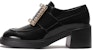 (W) Roger Vivier Kasut Kulit Patent Tumit Chunky Platform 'Hitam' RVW59834630D1P9999