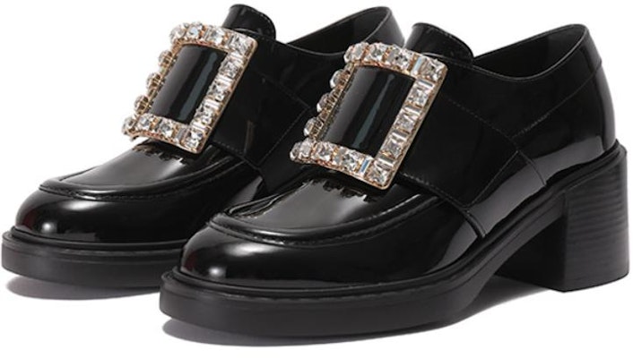 (W) Roger Vivier Loafer Plataforma con Tacón Grueso en Cuero Charol 'Negro' RVW59834630D1P9999 Lookbook (W) Roger Vivier Loafer Plataforma con Tacón Grueso en Cuero Charol 'Negro' RVW59834630D1P9999