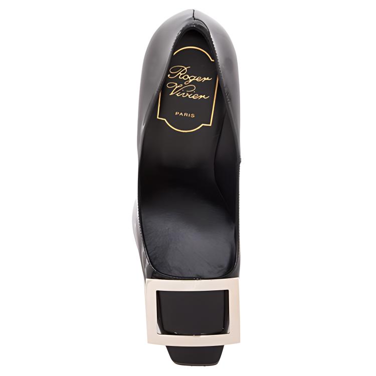 (W) Roger Vivier Patent Leather High-Heel Sneakers 'Black' 圖 3