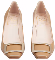Shop (W) Roger Vivier 漆皮高跟鞋7厘米'金属扣褐色' RVW40015280D1PS014