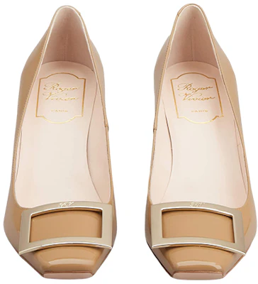(W) Roger Vivier 漆皮高跟鞋7厘米'金属扣褐色' RVW40015280D1PS014 Shop (W) Roger Vivier 漆皮高跟鞋7厘米'金属扣褐色' RVW40015280D1PS014