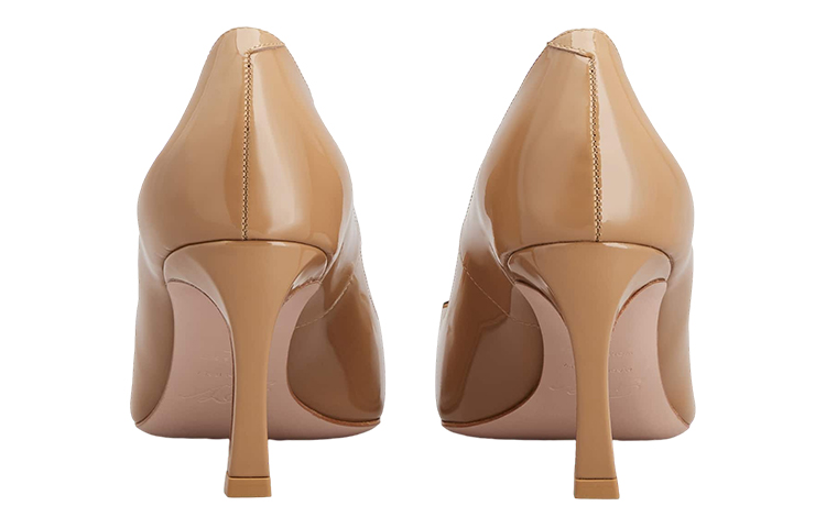 (W) Roger Vivier Patent Leather High Heels 7cm 'Metal Buckle Brown' 圖 5