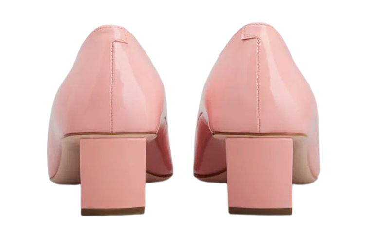 Shop (W) Roger Vivier Kulit Patent Tumit Rendah Bertapak Blok 'Pink' RVW00600921D1P1J93