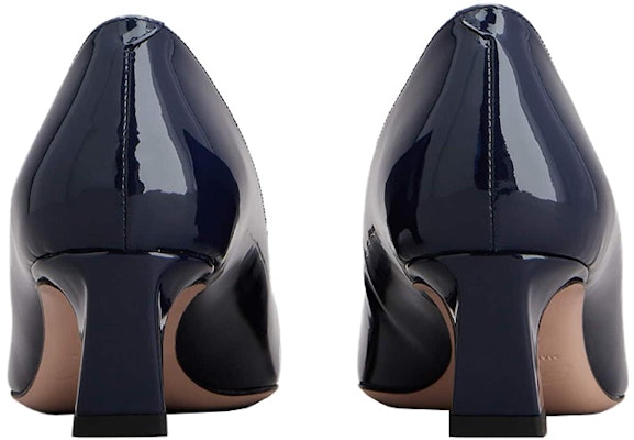 (W) Roger Vivier Tumit Kulit Patent 4.5cm 'Navy Blue' RVW44815280D1P9999 Purchase (W) Roger Vivier Tumit Kulit Patent 4.5cm 'Navy Blue' RVW44815280D1P9999