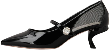 (Women) Roger Vivier Patent Leather Pointed Toe Stiletto 'Black' RVW63834660J9UB999 (Women) Roger Vivier Patent Leather Pointed Toe Stiletto 'Black' RVW63834660J9UB999