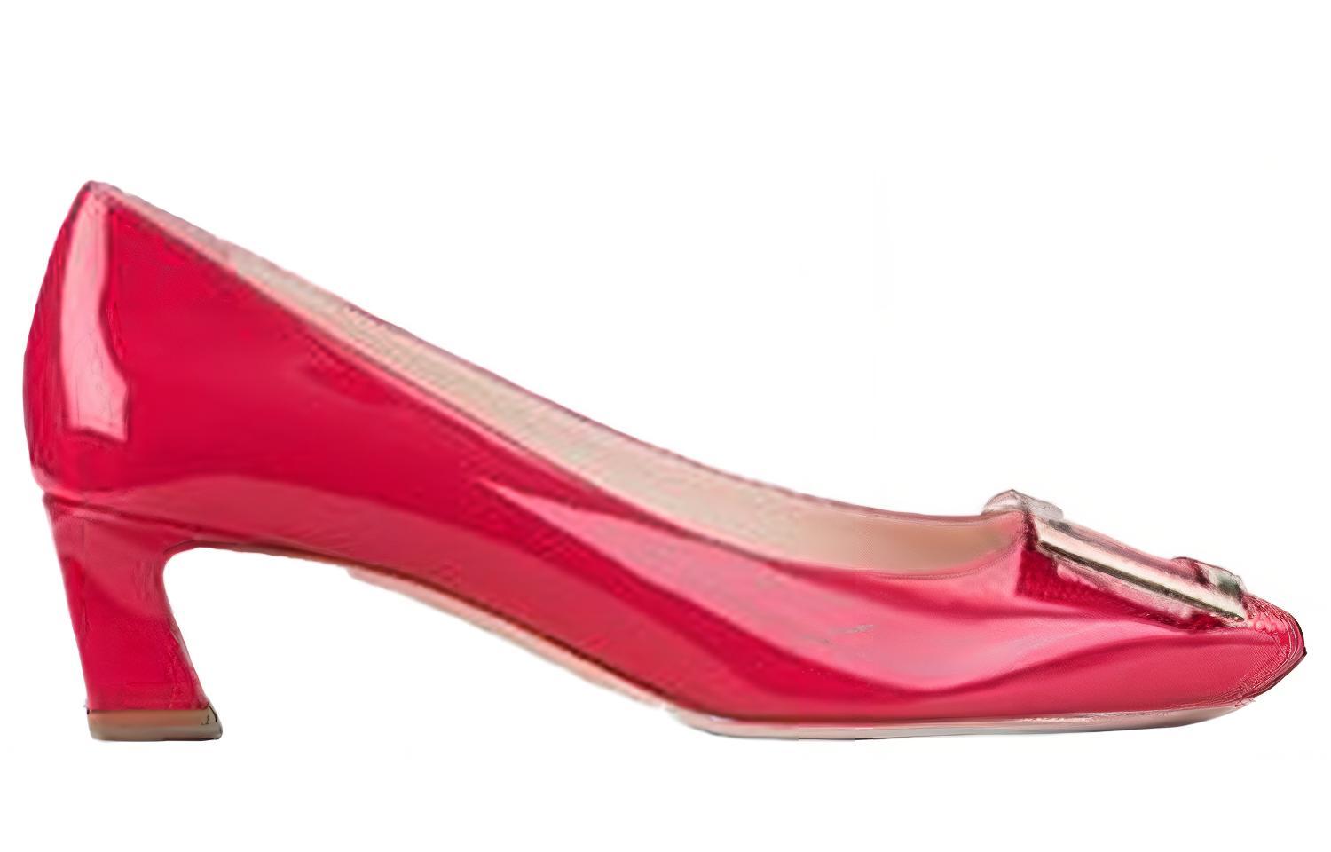 (W) Roger Vivier Patent Leather Pumps 'Metallic Buckle Fuchsia' 圖 2