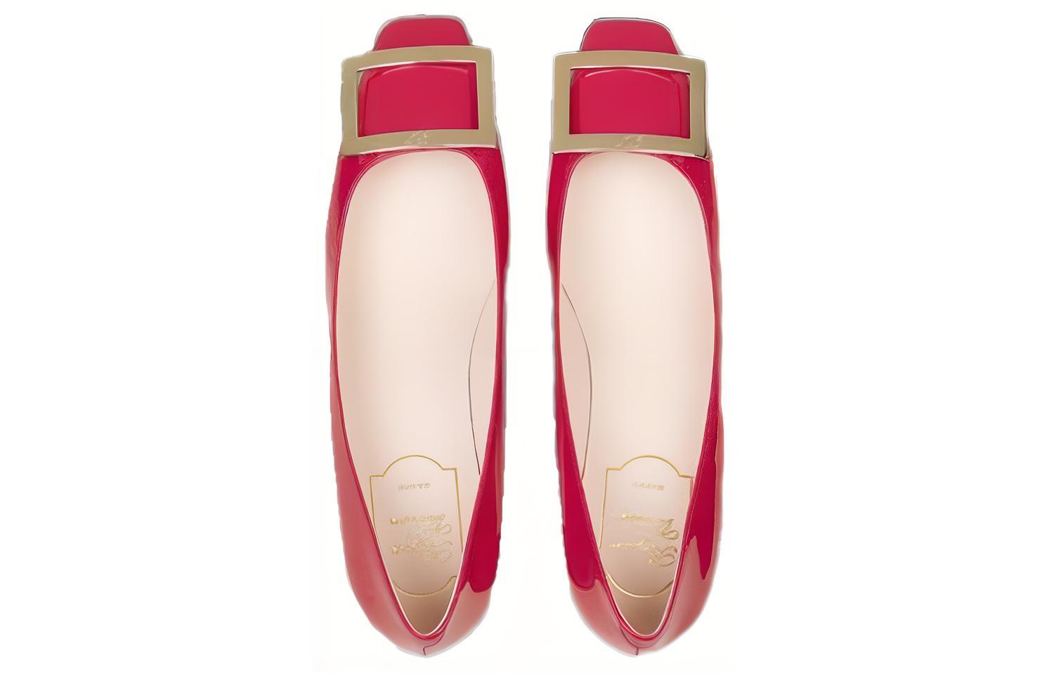 (W) Roger Vivier Patent Leather Pumps 'Metallic Buckle Fuchsia' 圖 4