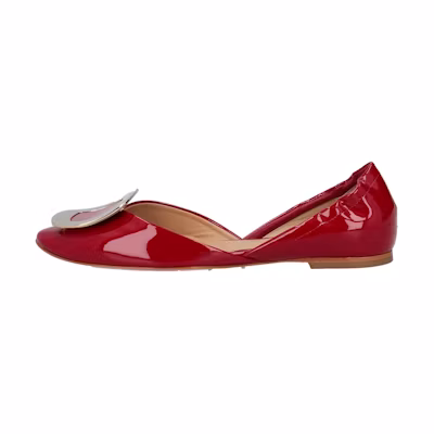 (W) Roger Vivier Patent Leather Slip-On 'Fashion Red'
