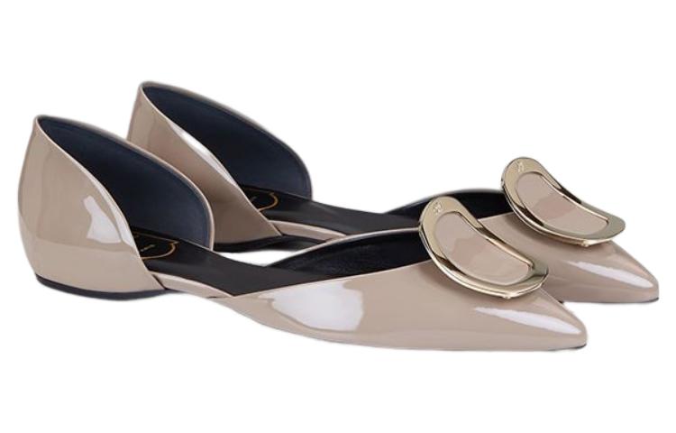(W) Roger Vivier Patent Pointed-Toe Slip-On Flats 'Grey' 圖 3